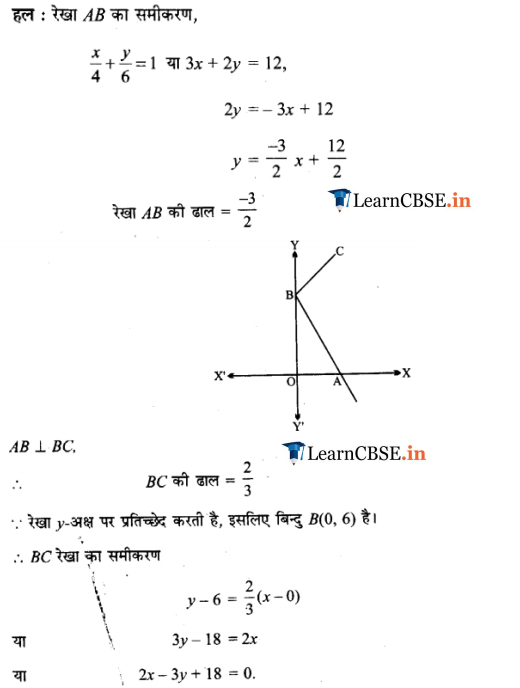 NCERT Solutions for Class 11 Maths Chapter 10 Straight Lines Miscellaneous Exercise in pdf form free download