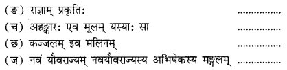 NCERT Solutions for Class 11 Sanskrit Chapter 8 गुरूपदेशः अजलं स्नानम् Q4.1