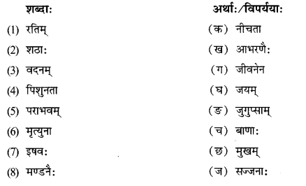 NCERT Solutions for Class 12 Sanskrit Chapter 6 सुधामुचः वाचः IV Q6