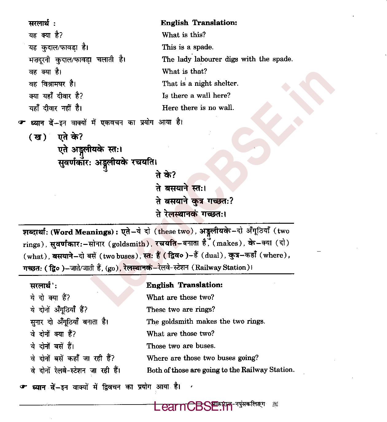 NCERT Solutions for Class 6 Sanskrit Chapter 3 - अकारान्त - नपुंसकलिंग 2