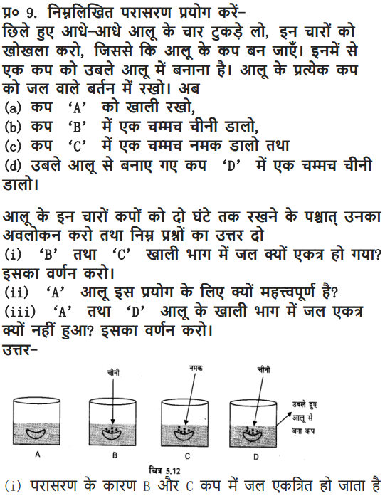 NCERT Solutions for Class 9 Science Chapter 5 The Fundamental Unit of Life Hindi Medium 8