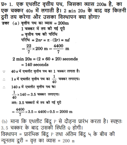 NCERT Solutions for Class 9 Science Chapter 8 Motion Hindi Medium 11