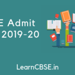NTSE Admit Card 2019 - 20