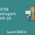 NTSE Chhattisgarh 2019-20