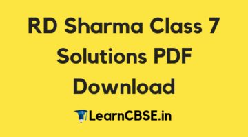 RD Sharma Class 7 Solutions
