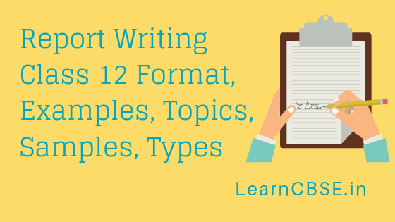 report writing topics class 4