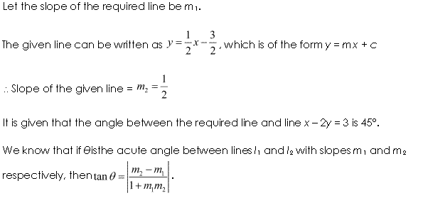 Class 11 Maths NCERT Solutions Chapter 10 Straight Lines Miscellaneous Exercise A11.1
