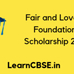 Fair and Lovely Foundation Scholarship