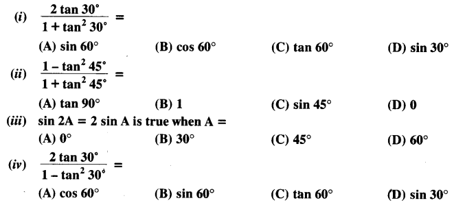 NCERT Solutions For Class 10 Maths Chapter 8 Introduction to Trigonometry Ex 8.2 Q2