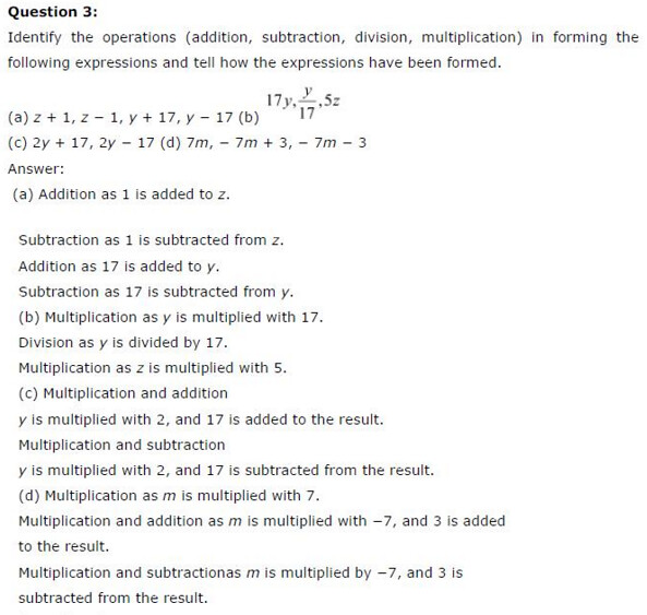 NCERT Solutions For Class 6 Maths Algebra Exercise 11.3 Q2