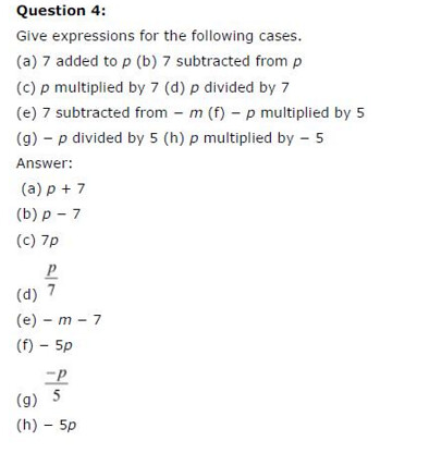NCERT Solutions For Class 6 Maths Algebra Exercise 11.3 Q3