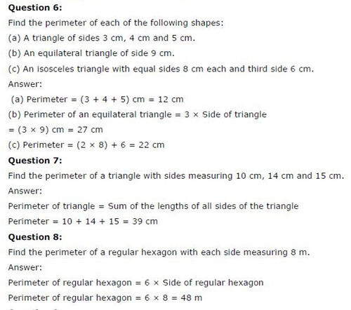 NCERT Solutions For Class 6 Maths Chapter 10 Mensuration Ex 10.1 Q4