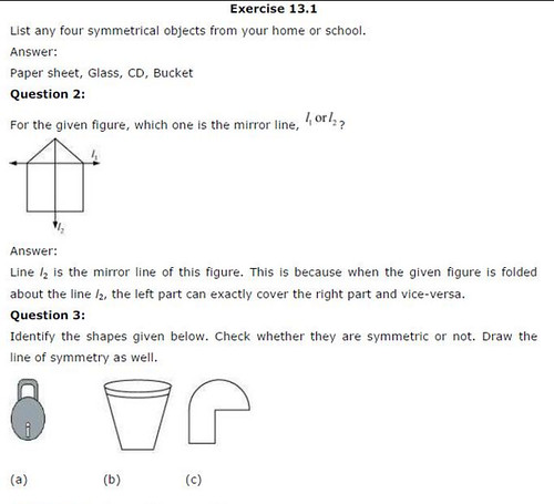 NCERT Solutions For Class 6 Maths Chapter 13 Symmetry Ex 13.1 Q1