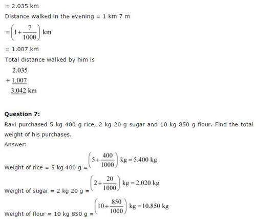 NCERT Solutions For Class 6 Maths Decimals Exercise 8.5 Q5