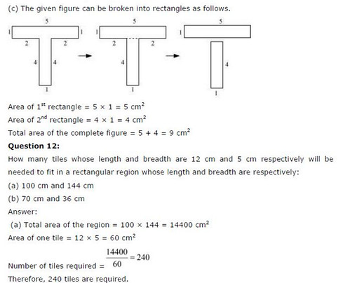 NCERT Solutions For Class 6 Maths Mensuration Exercise 10.3 Q10