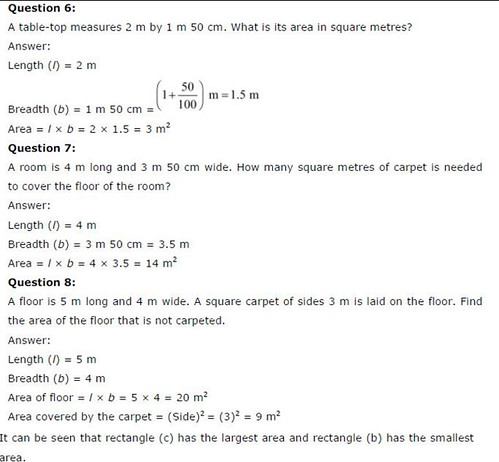 NCERT Solutions For Class 6 Maths Mensuration Exercise 10.3 Q4