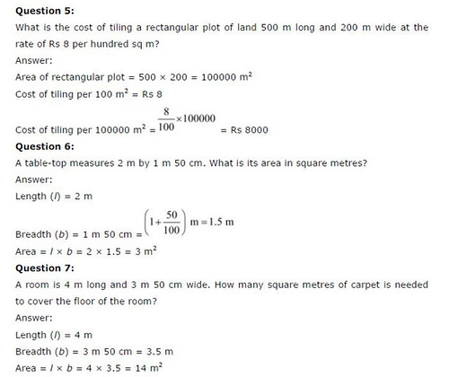 NCERT Solutions For Class 6 Maths Mensuration Exercise 10.3 Q5