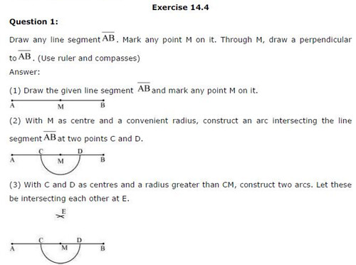 NCERT Solutions For Class 6 Maths Practical Geometry Exercise 14.4 A1