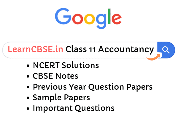 NCERT Solutions for Class 11 Accountancy