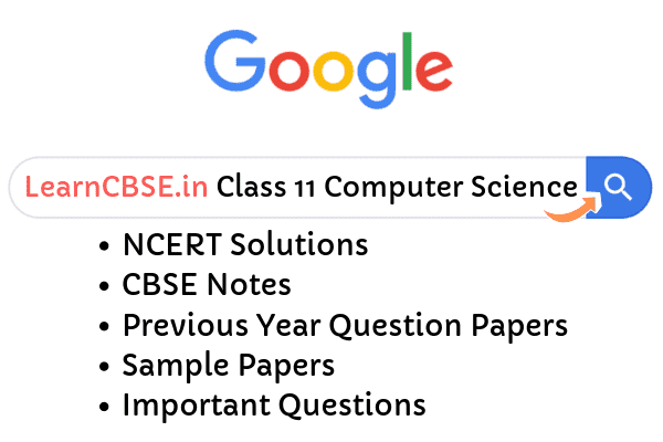 Ncert Solutions For Class 11 Computer Science Updated For 2020 21