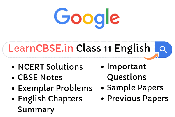 NCERT Solutions for Class 11 English