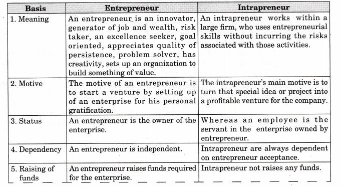 NCERT Solutions for Class 11 Entrepreneurship An Entrepreneur Q3.2