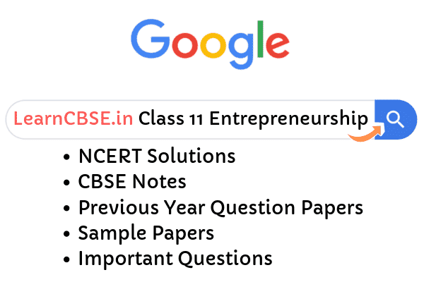 NCERT Solutions for Class 11 Entrepreneurship