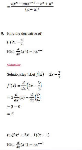 NCERT Solutions for Class 11 Maths Chapter 13 Limits and Derivatives Exercise 13.2 12