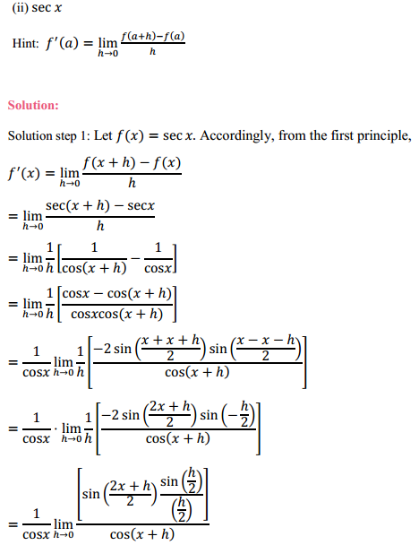 NCERT Solutions for Class 11 Maths Chapter 13 Limits and Derivatives Exercise 13.2 19