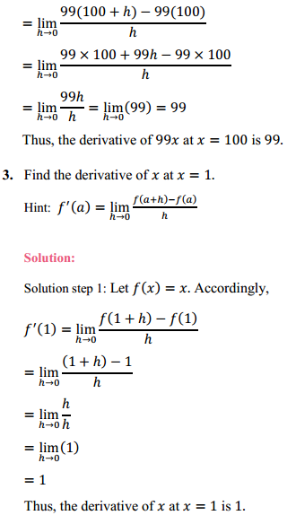 NCERT Solutions for Class 11 Maths Chapter 13 Limits and Derivatives Exercise 13.2 2