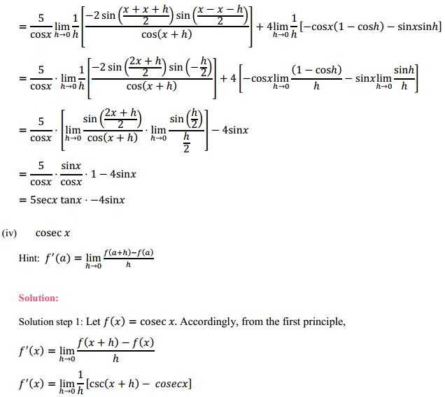 NCERT Solutions for Class 11 Maths Chapter 13 Limits and Derivatives Exercise 13.2 21