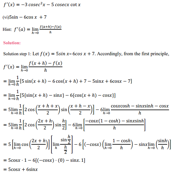 NCERT Solutions for Class 11 Maths Chapter 13 Limits and Derivatives Exercise 13.2 25