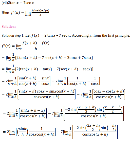 NCERT Solutions for Class 11 Maths Chapter 13 Limits and Derivatives Exercise 13.2 26