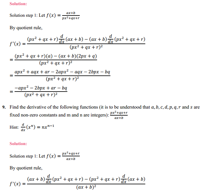 NCERT Solutions for Class 11 Maths Chapter 13 Limits and Derivatives Miscellaneous Exercise 11