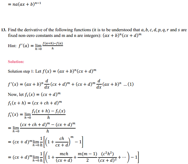 NCERT Solutions for Class 11 Maths Chapter 13 Limits and Derivatives Miscellaneous Exercise 15