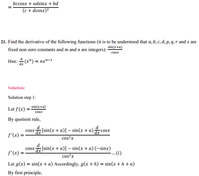 NCERT Solutions for Class 11 Maths Chapter 13 Limits and Derivatives Miscellaneous Exercise 27