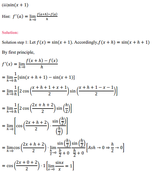 NCERT Solutions for Class 11 Maths Chapter 13 Limits and Derivatives Miscellaneous Exercise 3