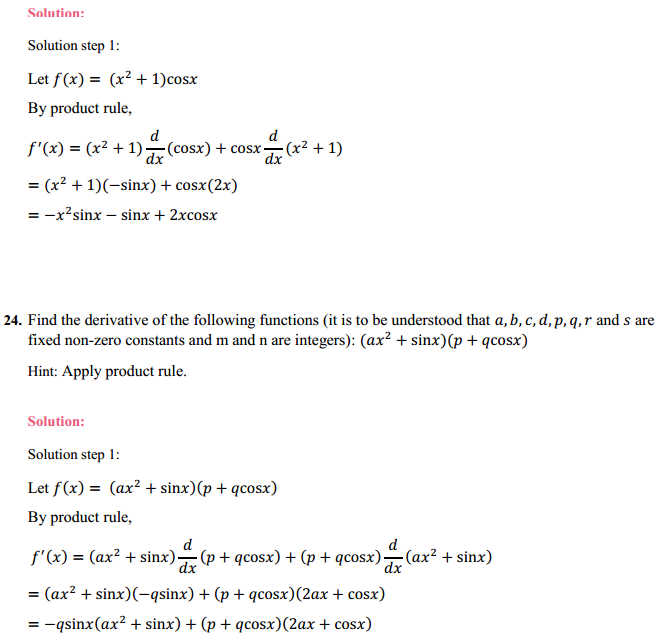 NCERT Solutions for Class 11 Maths Chapter 13 Limits and Derivatives Miscellaneous Exercise 30