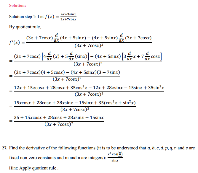 NCERT Solutions for Class 11 Maths Chapter 13 Limits and Derivatives Miscellaneous Exercise 33