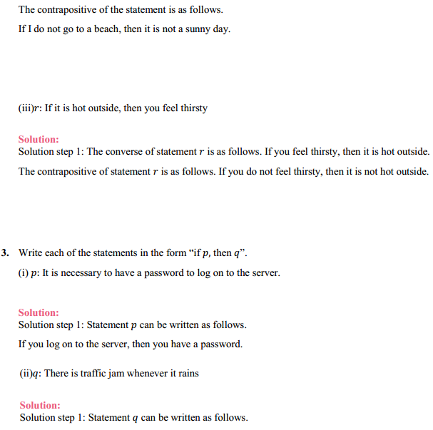 NCERT Solutions for Class 11 Maths Chapter 14 Mathematical Reasoning Miscellaneous Exercise 3
