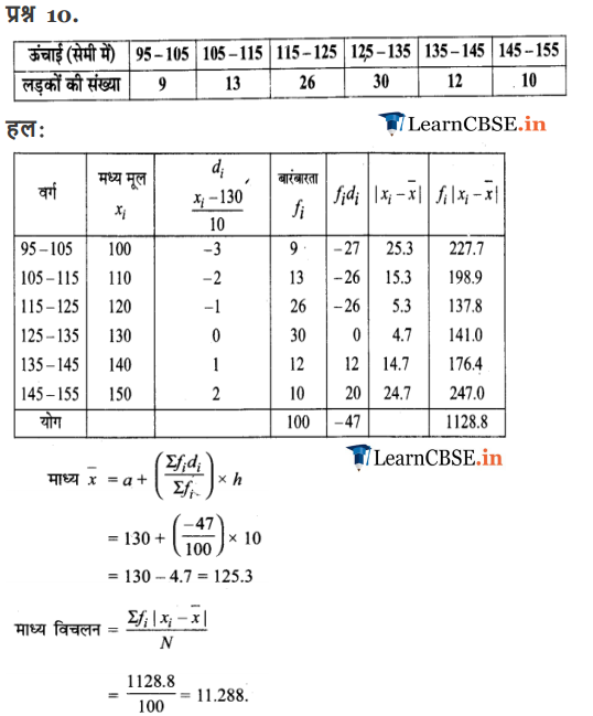 11 Maths Exercise 15.1 solutions in pdf 