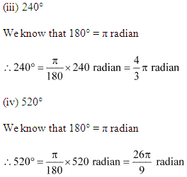 NCERT Solutions for Class 11 Maths Chapter 3 Trigonometric Functions Ex 3.1 Q1.2