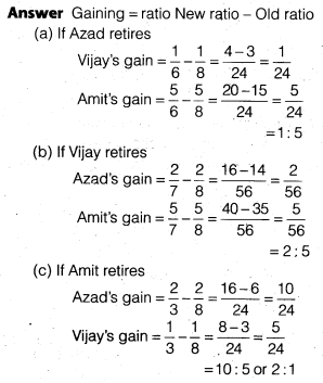 NCERT Solutions for Class 12 Accountancy Chapter 4 Reconstitution of a Partnership Firm – Retirement Death of a Partner Do it Yourself I Q3