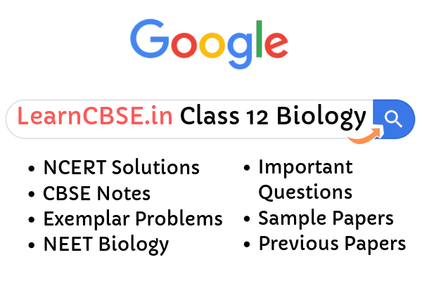 NCERT Solutions for Class 12 Biology