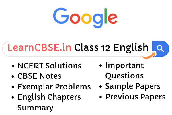 NCERT Solutions for Class 12 English