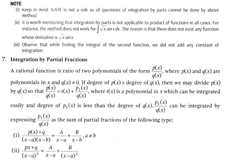 NCERT Solutions for Class 12 Maths Chapter 7 Integrals Integration Formulas 6