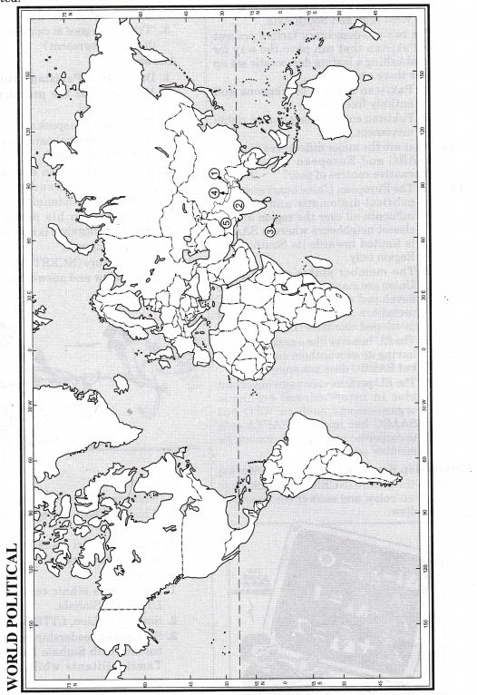 NCERT Solutions for Class 12 Political Science Contemporary South Asia Map Based Questions