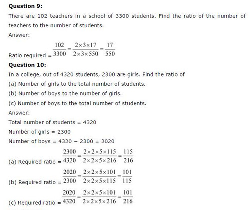 NCERT Solutions for Class 6 Maths Chapter 12 Ratios and Proportions Ex 12.1 Q7
