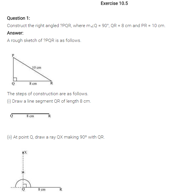 NCERT Solutions for Class 7 Maths Chapter 10 Practical Geometry Ex 10.5 Q1