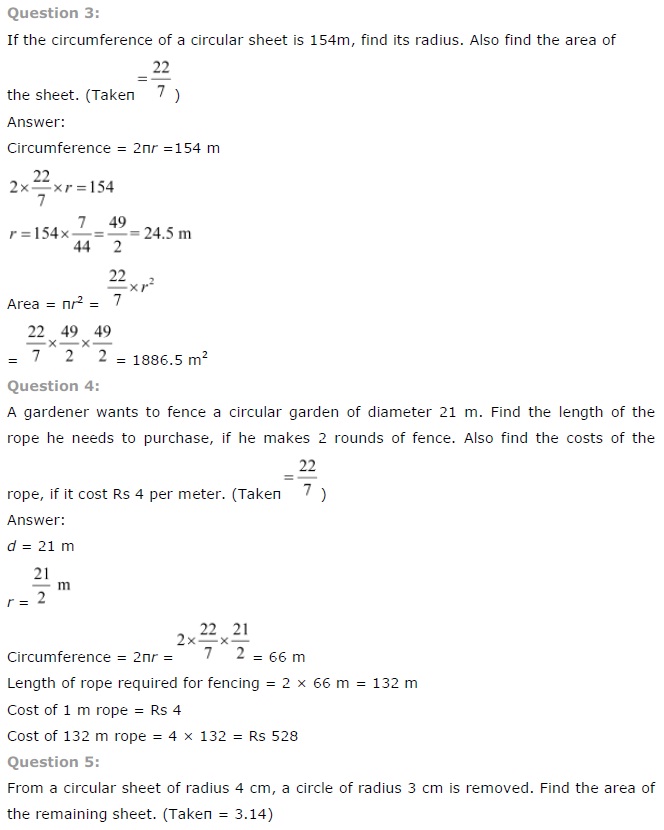 NCERT Solutions for Class 7 Maths Chapter 11 Perimeter and Area Ex 11.3 Q2